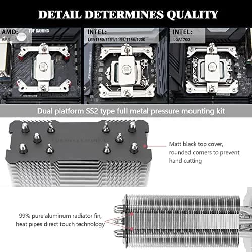 Thermalright Assassin King 120 SE CPU Air Cooler 148mm (5.83 inch) | 5 Heatpipes AGHP III thumbnail 6