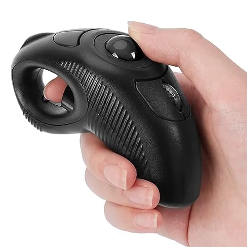 welspo Wireless Trackball Laser Mouse with AAA Battery | Ergonomic Design for Left & Right Hand thumbnail 1