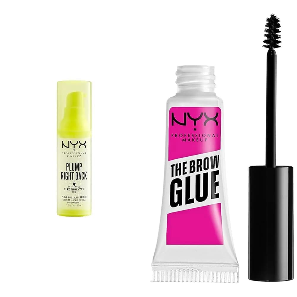 NYX PROFESSIONAL MAKEUP Plump Right Back Serum & Primer 30ml | Hydrating, Vegan, All-Day Makeup Extension — black
