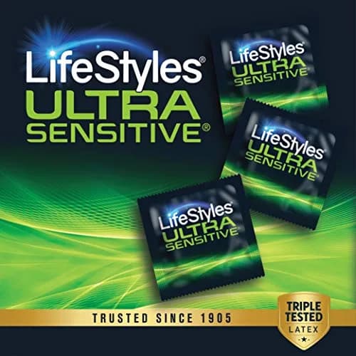 LifeStyles Ultra Sensitive Natural Feeling Lubricated Latex Condoms, 12 Count (Pack of 2) | Ultra Thin & Sensitive for Maximum Pleasure thumbnail 5