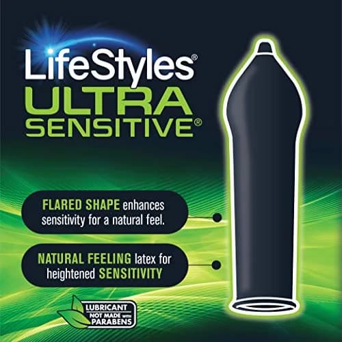 LifeStyles Ultra Sensitive Natural Feeling Lubricated Latex Condoms, 12 Count (Pack of 2) | Ultra Thin & Sensitive for Maximum Pleasure thumbnail 2