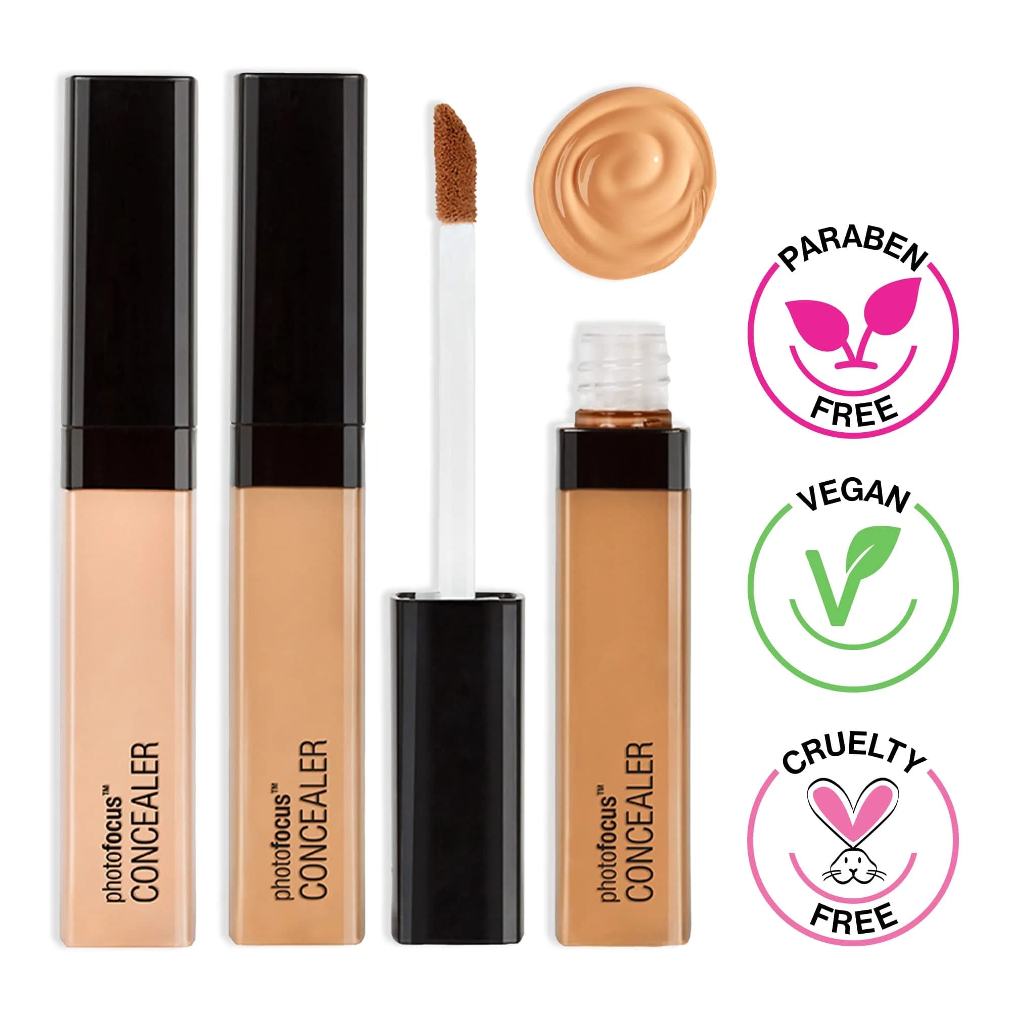 wet n wild Photo Focus Concealer Light/Med Beige 0.87ml (0.03 Fl Oz) | Full Coverage Lightweight Cream - view 4