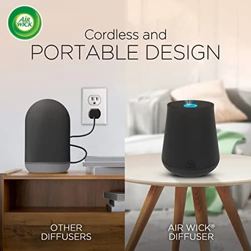 Air Wick Essential Mist Diffuser & Refill Pack of 3 | Apple Cinnamon Fall Scent | Cordless, Up to 45 Days Fragrance thumbnail 2