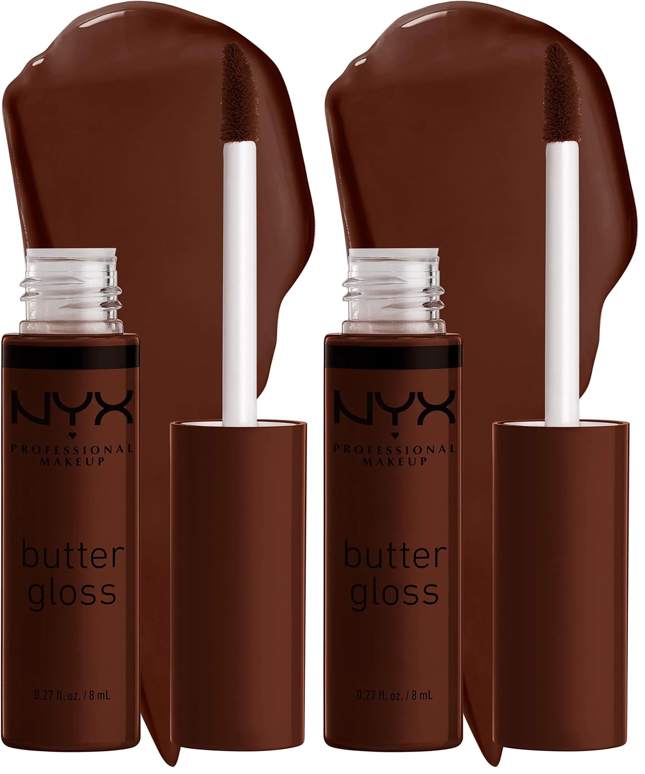 NYX PROFESSIONAL MAKEUP Butter Gloss Brown Sugar Lava Cake (Rich Brown) - Pack of 2 - main product image