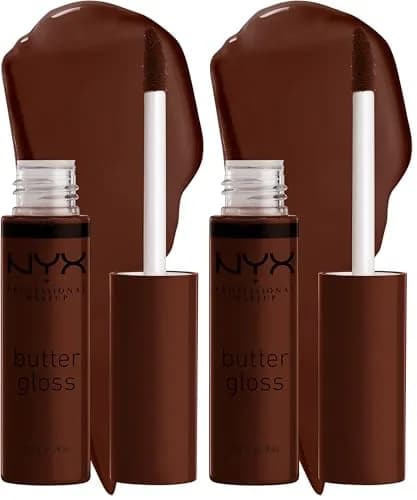 NYX PROFESSIONAL MAKEUP Butter Gloss Brown Sugar Lava Cake (Rich Brown) - Pack of 2 thumbnail 1