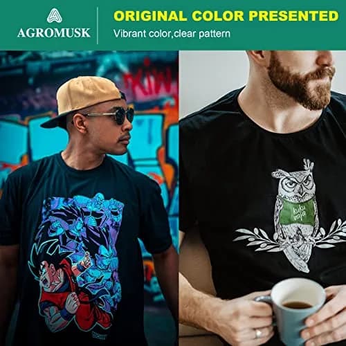 Agromusk DTF Transfer Film 8.3" x 11.7" | Easy Fabric Printing (70-120 chars) thumbnail 7