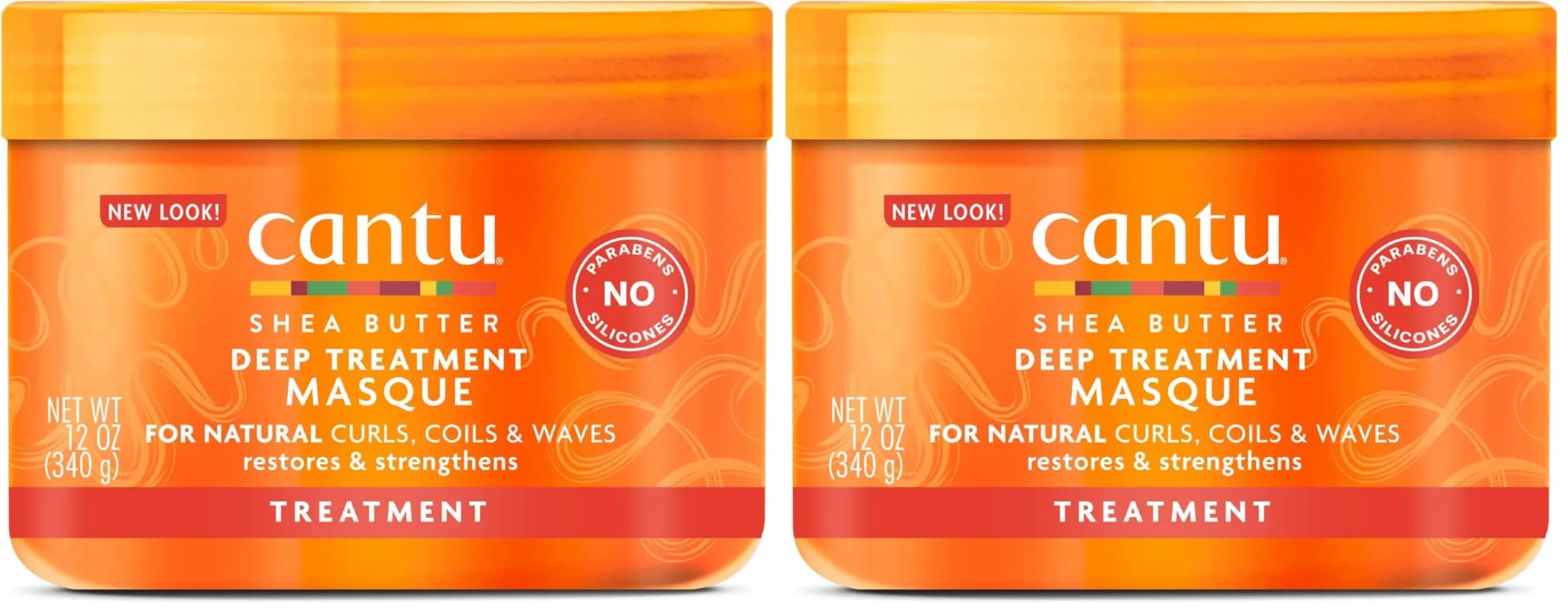 Cantu Shea Butter Deep Treatment Masque for Natural Hair, 1000 ml (33.8 Fl Oz) | For Damaged, Dry, Frizzy Hair — 12 Ounce