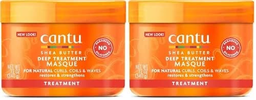 Cantu Shea Butter Deep Treatment Masque for Natural Hair, 1000 ml (33.8 Fl Oz) | For Damaged, Dry, Frizzy Hair thumbnail 1