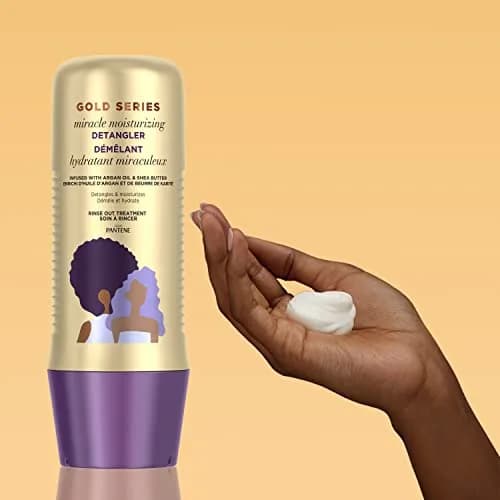 Pantene Gold Series Detangler Treatment for Curly and Coily Hair 379ml (12.8 Fl Oz) | Developed by Black Scientists thumbnail 7