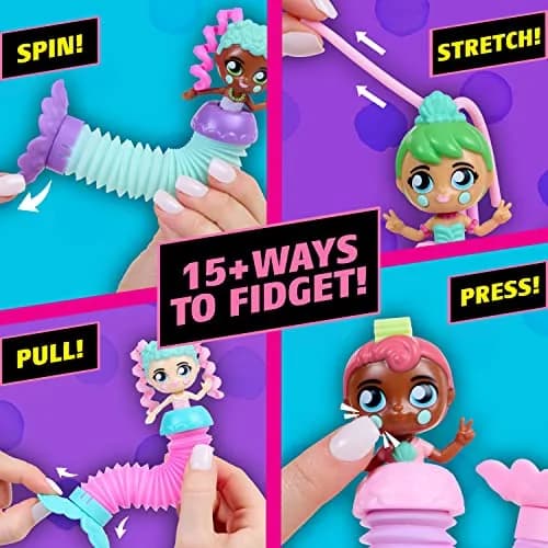 Fashion Fidgets Mermaids Fantasy Series – Fidget Doll for Girls Created by Mrs. Bench | Mermaid Fidget Doll with Pop Tube Tails, 15+ Ways to Fidget, Ages 5+ thumbnail 2