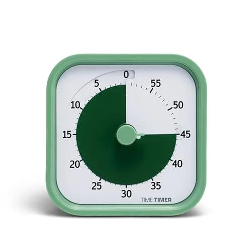 TIME TIMER Home MOD – 60-Minute Visual Timer Silent Study Tool for Kids & Adults, Fern Green thumbnail 1