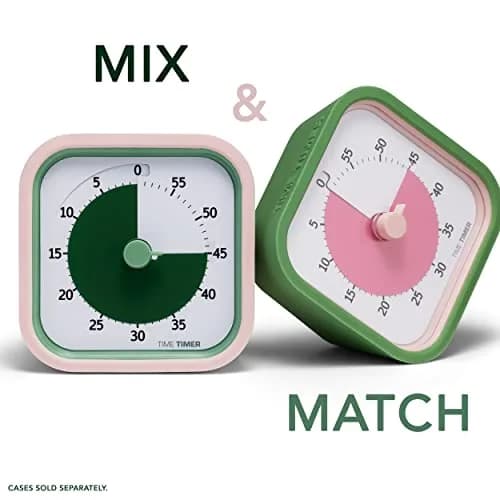 TIME TIMER Home MOD – 60-Minute Visual Timer Silent Study Tool for Kids & Adults, Fern Green thumbnail 6