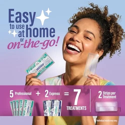 GuruNanda Teeth Whitening Strips Kit 14 Count (Pack of 1) | Vegan & Cruelty-Free Formula for Brighter Smiles thumbnail 4
