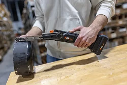 WEN 20V Max Cordless Detail File Sander 1/2" x 18" Belt | Variable Speed 1000-1600 FPM with 2.0 Ah Battery & Charger thumbnail 4