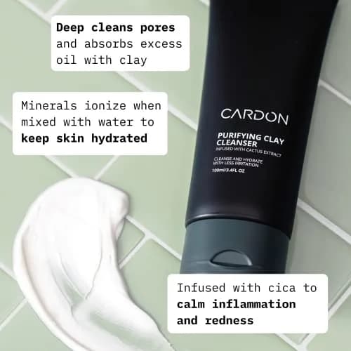 Cardon Deep Pore Cleaning Clay Face Wash 10.2 fl oz (3.4 Fl Oz Each) | Korean Premium Skincare for Oily, Acne-Prone Skin thumbnail 2