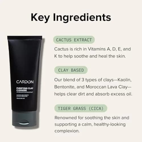 Cardon Deep Pore Cleaning Clay Face Wash 10.2 fl oz (3.4 Fl Oz Each) | Korean Premium Skincare for Oily, Acne-Prone Skin thumbnail 3