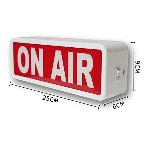 DMKYDM ON AIR Light Sign Recording Sign Studio Warning | Indoor LED Sign for Streamers & Decor thumbnail 2