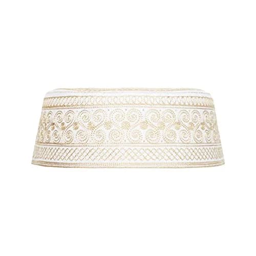 Ibluelover Men Muslim Prayer Kufi Hat Breathable Embroidery Kofia Topi Sunhat Islam Kufi Headware Praying Beanie Yellow | Breathable, Embroidered, One Size thumbnail 3