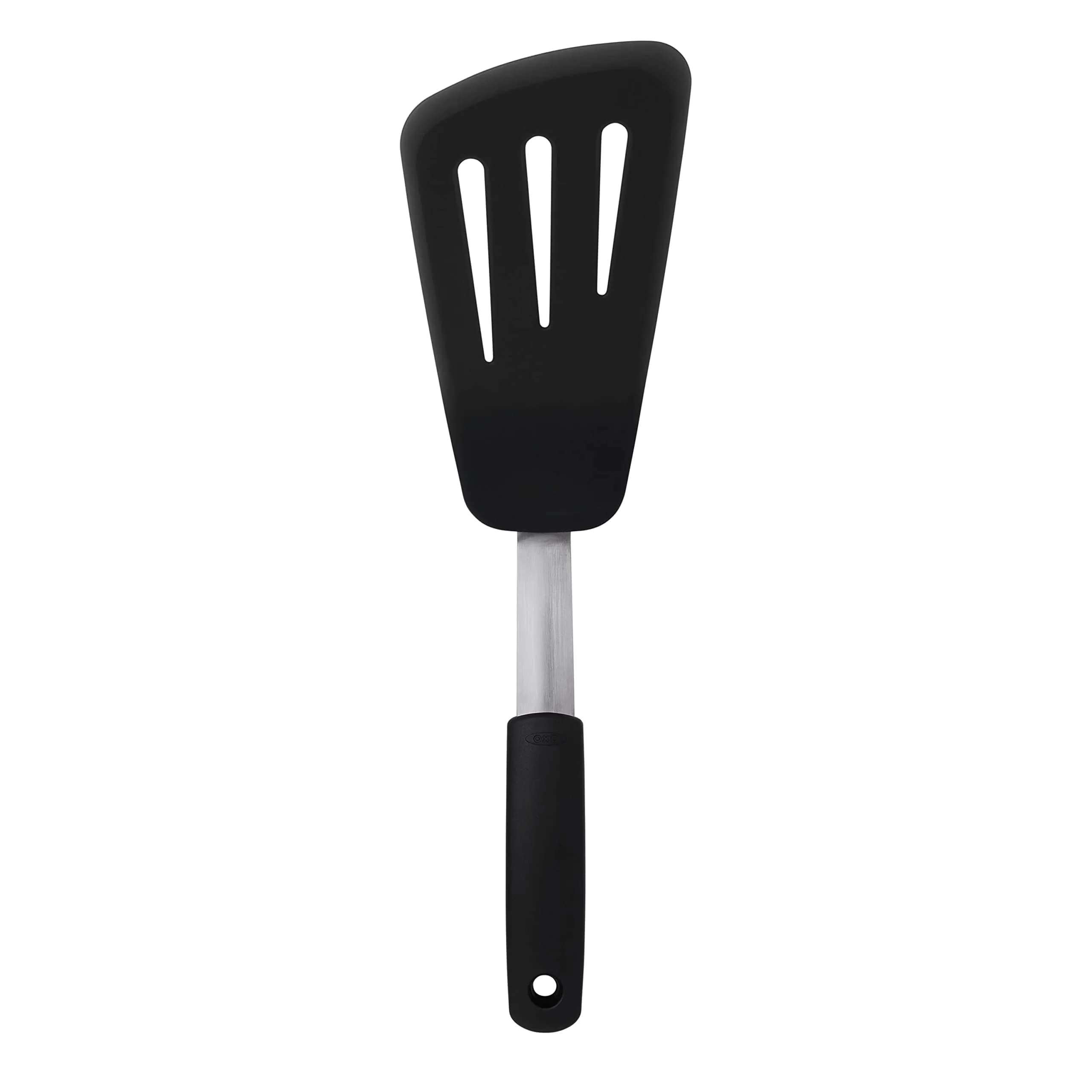 OXO Good Grips Small Silicone Flexible Turner & Omelet Turner Set, Black | Heat-Resistant Up to 450ºF - view 2