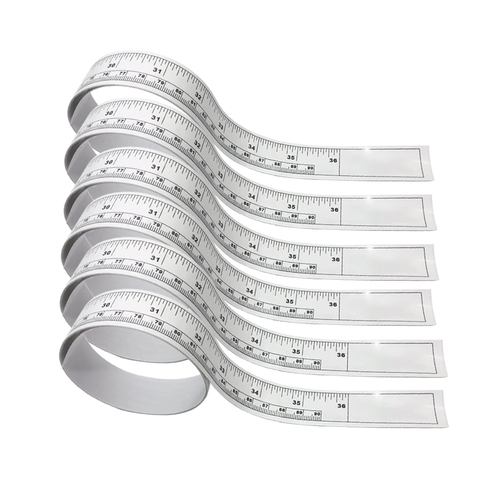 KFZDCG Self-Adhesive Measuring Tape 90cm (36 Inch) | 6-Pack Workbench Ruler with Dual Scale - main product image