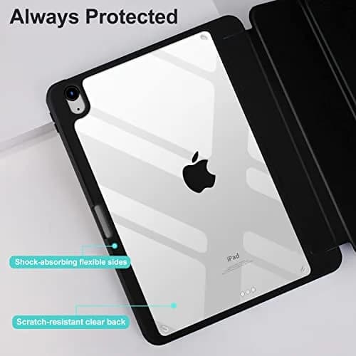 MYGROO iPad Air 11 inch Case 2024/2025/2026 | Slim, Auto Wake/Sleep, Pencil Holder, Black thumbnail 4