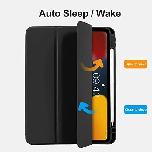 MYGROO iPad Air 11 inch Case 2024/2025/2026 | Slim, Auto Wake/Sleep, Pencil Holder, Black thumbnail 6