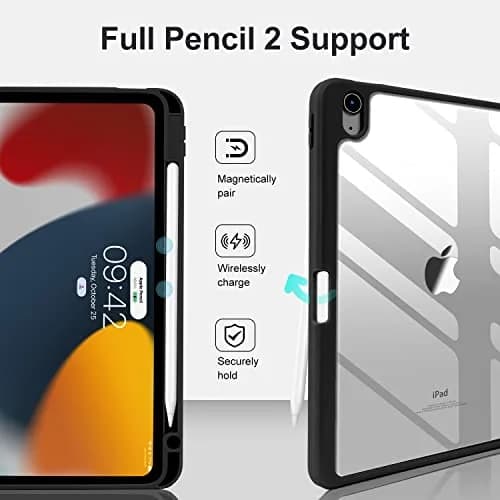 MYGROO iPad Air 11 inch Case 2024/2025/2026 | Slim, Auto Wake/Sleep, Pencil Holder, Black thumbnail 3