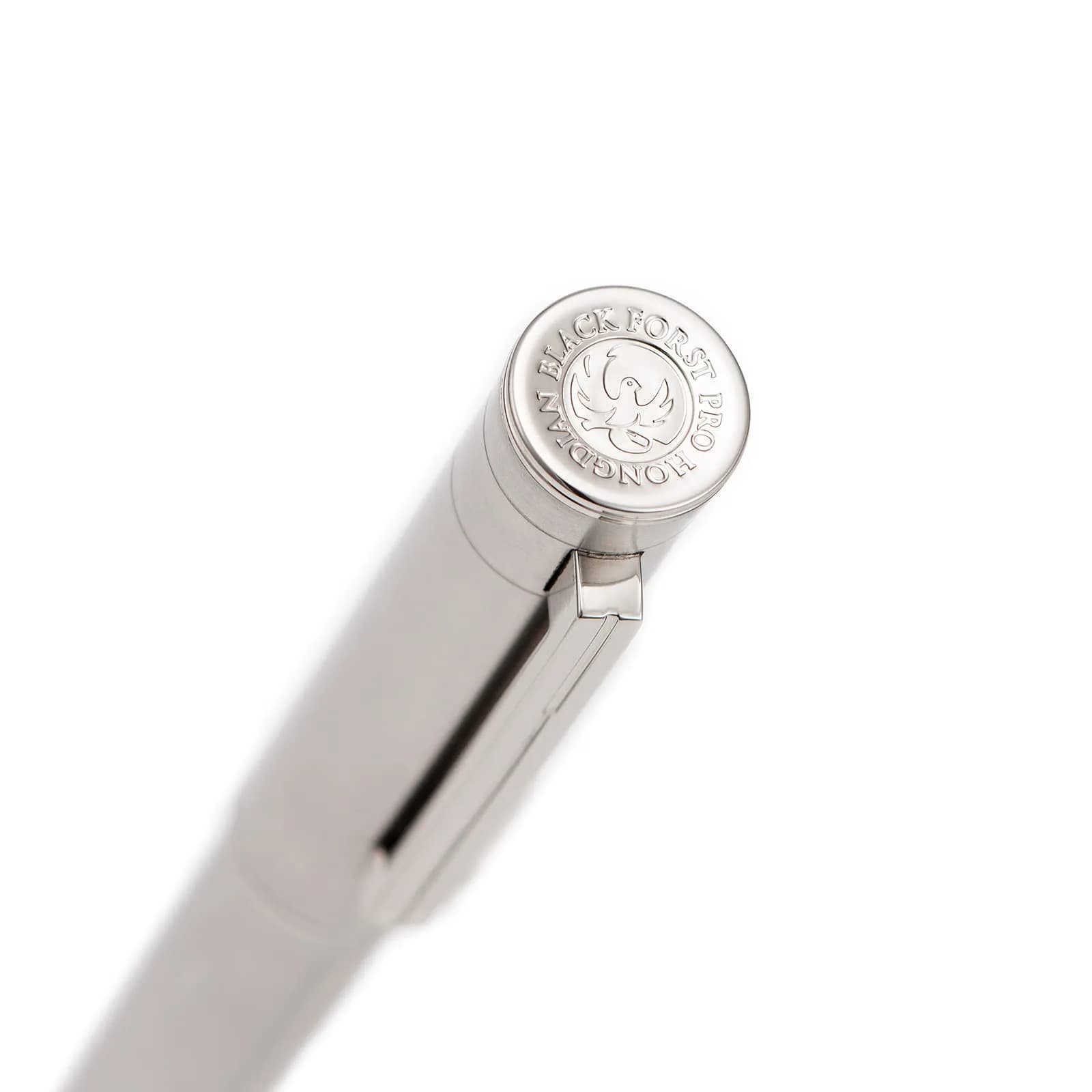 Asvine Hongdian 1861 Stainless Steel Fountain Pen Extra Fine Nib 13.6cm (5.35in) | Classic Design Smooth Writing Pen with Converter and Metal Pen Case Set - view 8