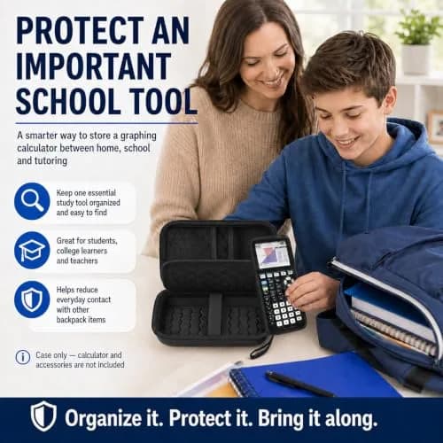 PAIYULE Hard Calculator Case for TI-84 Plus CE/Evo/TI-30XS/TI-Nspire CX II | Protective Organizer for Texas Instruments Calculators thumbnail 9