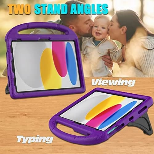 Lainergie Purple iPad (A16) 11th/10th Gen Kids Case 11 Inch | Shockproof & Lightweight thumbnail 4