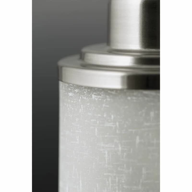 Eidonta White Linen Frosted Glass Lamp Shade Covers | 4 Pack, 5.9in Height, 3.9in Diameter, Fitter 1.65in, Cylinder Fixture, Globe Replacement thumbnail 11
