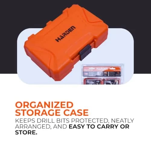 Harden 16-Piece Drill Bit Set | Multi-Material High-Speed Steel & Carbide Tipped thumbnail 2