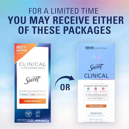 Secret Clinical Strength Stress Response Invisible Solid Antiperspirant Deodorant for Women 78g (2.6 oz) | 100-Hour Sweat & Odor Protection thumbnail 9
