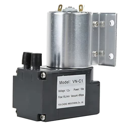 Diydeg 12V/24V Mini Vacuum Pump 15L/min | High Vacuum Diaphragm Pump for Gas Analysis thumbnail 5