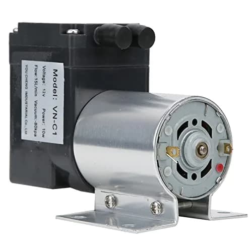 Diydeg 12V/24V Mini Vacuum Pump 15L/min | High Vacuum Diaphragm Pump for Gas Analysis thumbnail 1