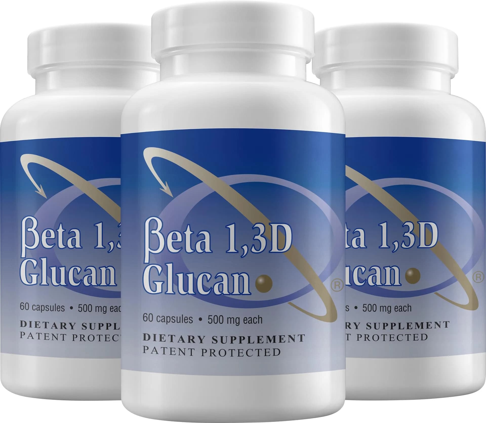 Transfer Point Beta 1,3D Glucan Capsules 500 mg (180 Count, Pack of 3) | Immune Support Supplement - main product image
