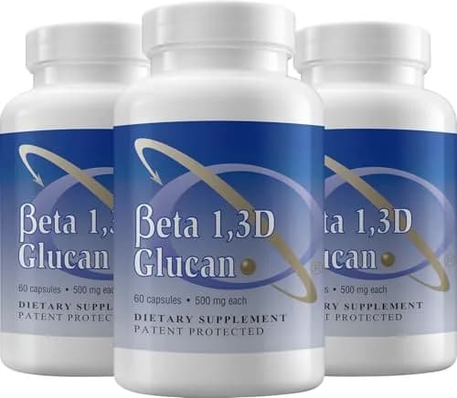 Transfer Point Beta 1,3D Glucan Capsules 500 mg (180 Count, Pack of 3) | Immune Support Supplement thumbnail 1