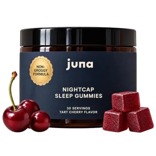Juna Nightcap Sleep Gummies, Plant-Based Melatonin, Non-Groggy, 30 Count | Supports Deep Rest & Recovery thumbnail 1