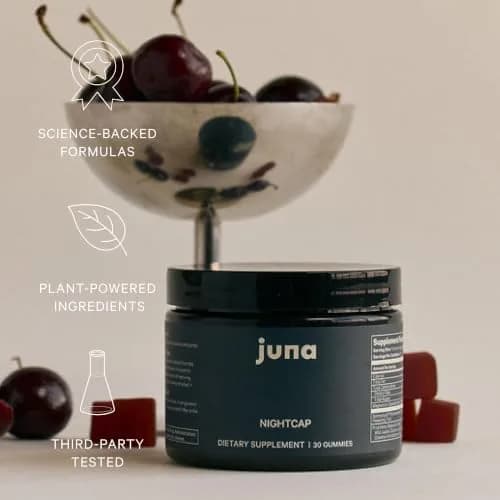 Juna Nightcap Sleep Gummies, Plant-Based Melatonin, Non-Groggy, 30 Count | Supports Deep Rest & Recovery thumbnail 4
