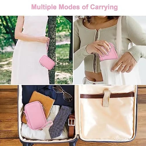 Canboc Pink Hard Camera Case for Canon G7X Mark III/II, Sony RX100 VII, RICOH GR IV 8.2cm (3.2in) | Fits Compact Digital Cameras thumbnail 4