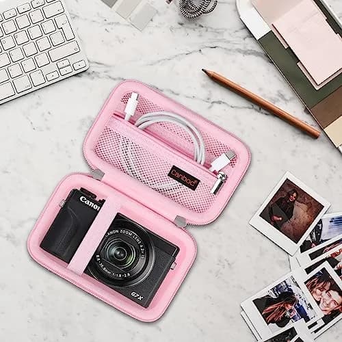 Canboc Pink Hard Camera Case for Canon G7X Mark III/II, Sony RX100 VII, RICOH GR IV 8.2cm (3.2in) | Fits Compact Digital Cameras thumbnail 7