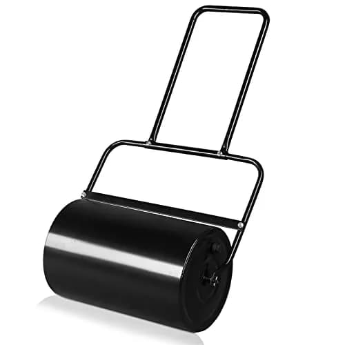 Outvita Lawn Roller, 10 Gal Water & Sand Filled, Black | Heavy Duty Push Lawn Tool for Flatting & Packing thumbnail 1
