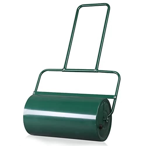 Outvita Lawn Roller, 13 Gallons, Water & Sand Filled, Green | Durable Steel, U Handle, Easy Storage thumbnail 1