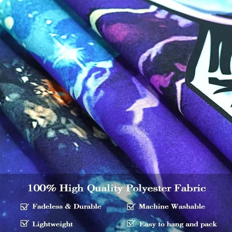 kampdream Blacklight Astronaut Space Tapestry 36×48 inch | UV Reactive Galaxy Universe Planet Glow in Dark Wall Art thumbnail 7