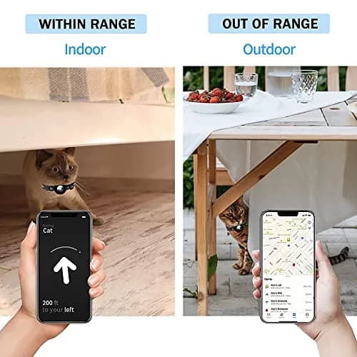 vyaji Airtag Cat Collar with Silicone Holder & Bell - Adjustable Nylon Breakaway Collar - Multicolor (4-Pack) thumbnail 2