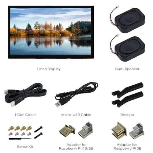Hosyond 7 Inch IPS LCD Touch Screen Monitor 17.8 cm (7 Inch) | 1024x600 Resolution, Plug-and-Play thumbnail 7