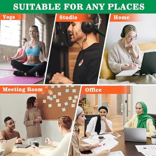 Sukh Office Door Sign - Do Not Disturb Meeting in Progress Slider Sign 17.5 cm (6.88 inches) | Magnetic & Adhesive Dual Installation thumbnail 5