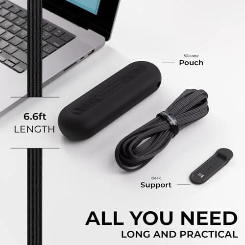 Rolling Square inCharge XL 6-in-1 Multi Charging Cable 2m | 100W Ultra-Fast Power, Portable USB & USB-C thumbnail 4