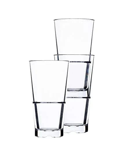 Bold Drinkware Club Stack 14 oz. Hi-Ball Set of 6 | Unbreakable Polycarbonate Luxury thumbnail 1