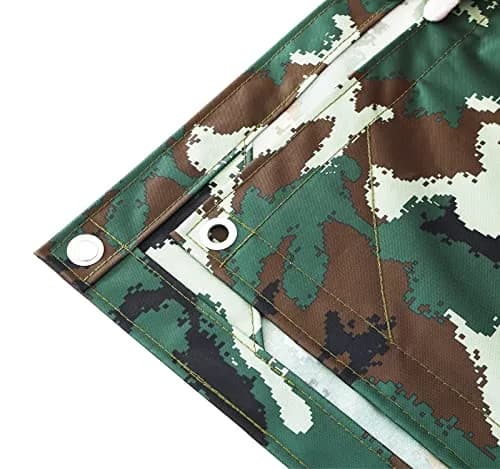 F&J Outdoors 10 OZ Heavy Duty Canvas Tarp Tarpaulin Covers, Camo, 6x8 Feet | Water-Resistant, UV Protected Outdoor Cover thumbnail 4